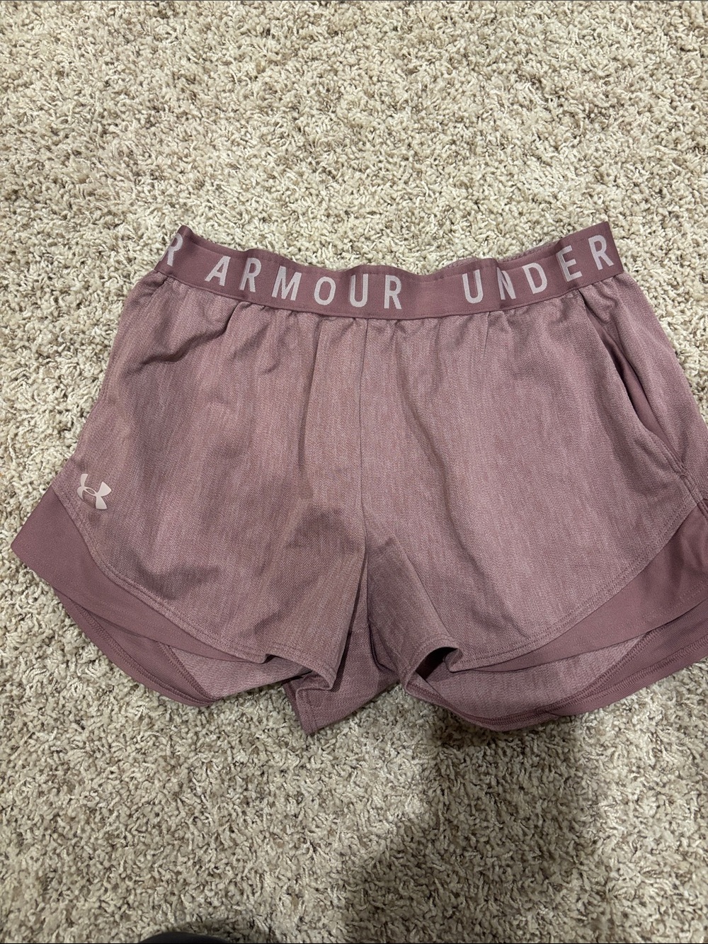 Under Armour Women's Mauve Athletic Shorts